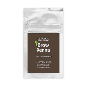BrowXenna, Хна для бровей «Шатен» №101, 6 г