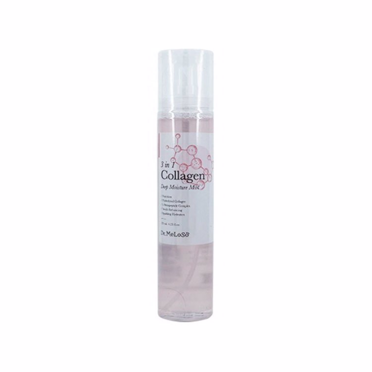 DR. MELOSO 3 IN 1 COLLAGEN DEEP MOISTURE MIST 125ml, Коллагеновый спрей для глубокого увлажнения 3 в 1