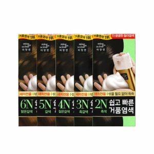 MISE EN SCENE EASY SPEEDY FOAM BUBBLE SELF HAIR COLOR NO DAMAGE DYE 3N #DARK BROWN (40gr+40gr), Краска для волос #Темный коричневый (40гр+40гр)