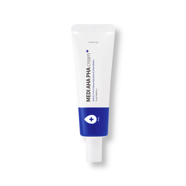 MEDIORGA MEDI AHA PHA CREAM (25ml), Крем-эссенция с глюконолактоном и маслом ши (25мл)