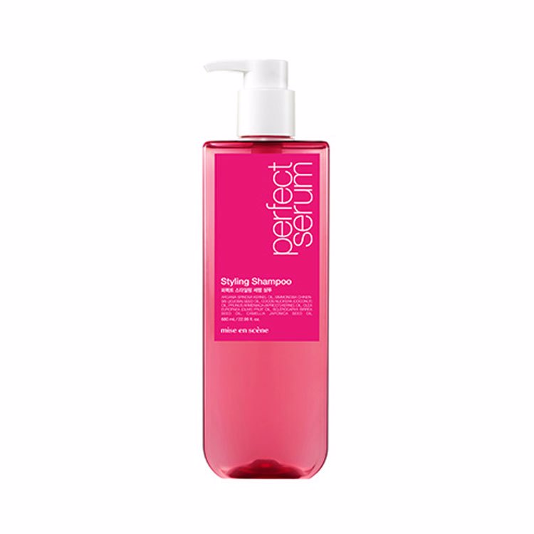 MISE EN SCENE PERFECT SERUM STYLING SHAMPOO (680ml), Шампунь для объёма поврежденных волос (680мл)
