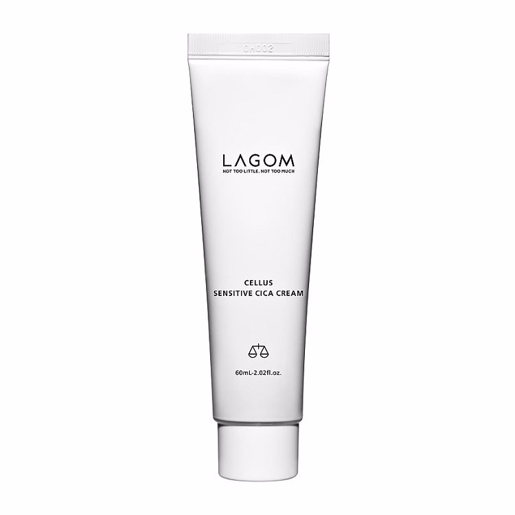 LAGOM CELLUS SENSITIVE CICA CREAM (60ml), Успокаивающий барьерный крем с центеллой (60мл)