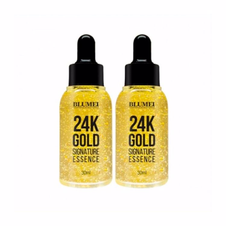 BLUMEI 24K GOLD SIGNATURE ESSENCE (30ml*2ea), Фирменная эссенция с 24K золотом (30мл*2шт)