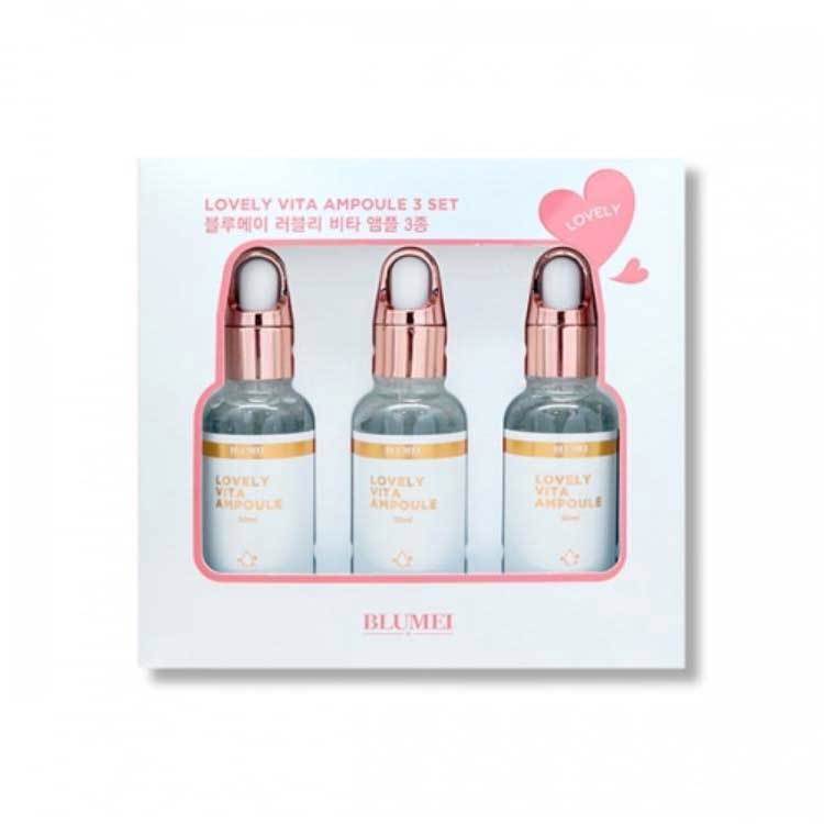 BLUMEI LOVELU VITA AMPOULE 3SET (30ml+30ml+30ml), Набор омолаживающих ампул с витаминами (30мл+30мл+30мл)