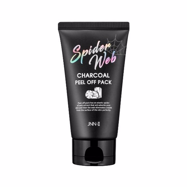 JNN-II SPIDER WEB CHARCOAL PEEL OFF PACK (100ml), Маска с экстрактом древесного угля и паутины (100мл)