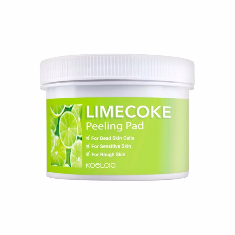 KOELCIA LIME COKE PEELING PAD (70pcs), Пилинг-спонжи для очищения лица с экстрактом лайма (70шт)