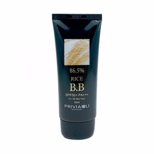 PRIVIA 86.5% RICE B.B SPF50+PA+++ (50ml), ББ крем с экстрактом риса (50мл)