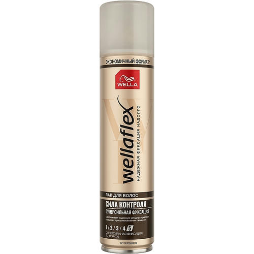 Wella Wellaflex Лак для волос "Сила контроля" суперсильная фиксация