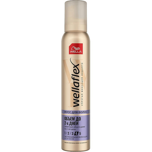 Wella Wellaflex Мусс для укладки волос "Объем до 2-х дней" экстра-сильной фиксации
