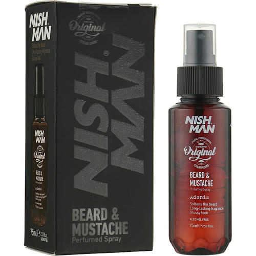 Nishman Beard & Mustache Perfumed Spray Adonis, Спрей для ухода за бородой и усами, 75ml — изображение 2