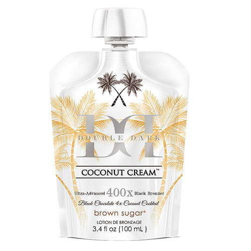 Крем для солярия с ультра темными бронзантами - Tan Incorporated Double Dark Black Chocolate Coconut Cream 400X (дой-пак)