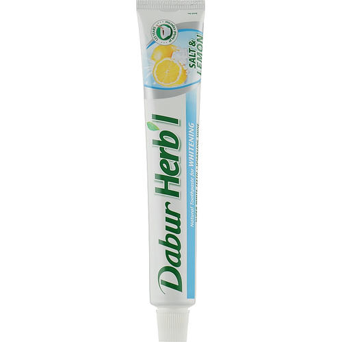 Отбеливающая зубная паста, Dabur Herb`l Salt & Lemon