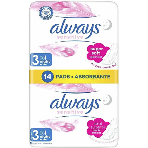 Always Sensitive Ultra Night, Гигиенические прокладки, 14 шт. — изображение 2