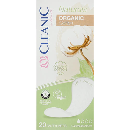 Cleanic Naturals Organic Cotton, Прокладки ежедневные органическим хлопком, 20 шт