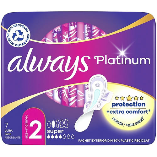 Always Platinum Ultra Super Plus, Гигиенические прокладки, 7 шт. — изображение 2