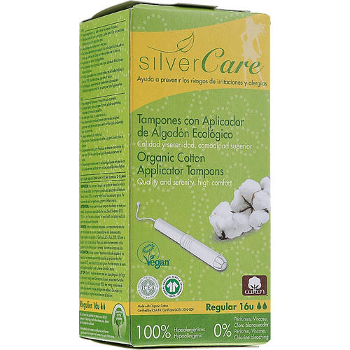 Masmi Silver Care, Тампоны из органического хлопка "Regular ", 16шт