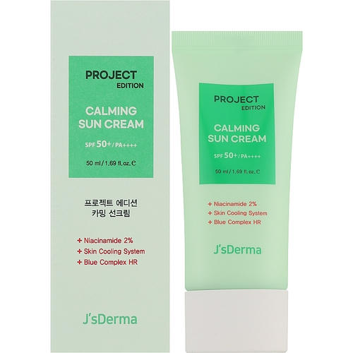 J’sDerma Project Edition Calmong Sun Cream SPF50, Успокаивающий солнцезащитный крем — изображение 2