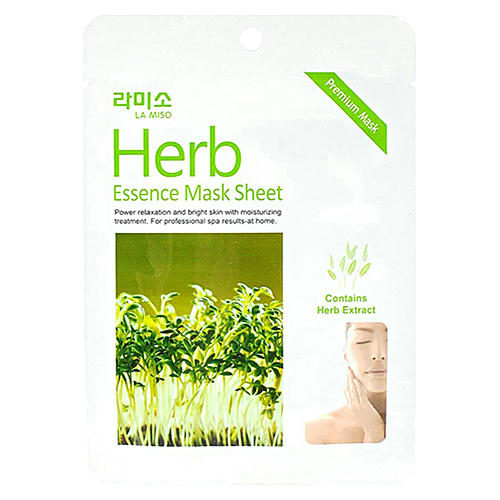La Miso Маска с экстрактом лечебных трав - Herb essence mask sheet, 21г