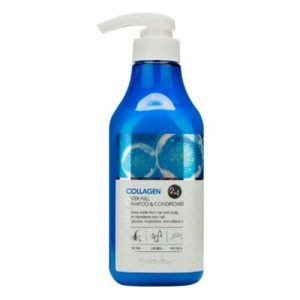 FarmStay Шампунь-кондиционер с коллагеном - Collagen water full shampoo&conditioner, 530мл
