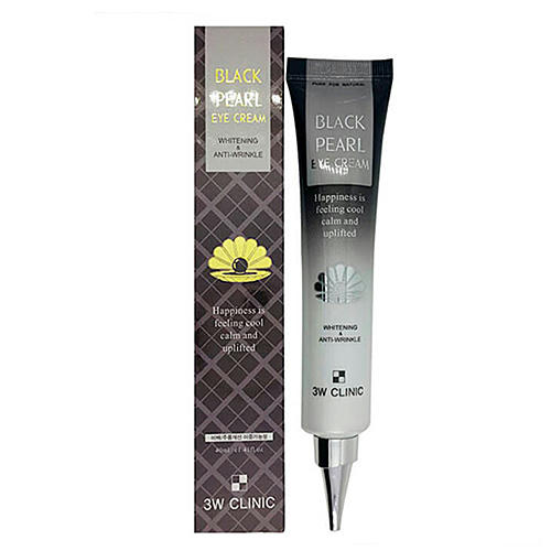 3W Clinic Крем для глаз с экстрактом черного жемчуга - Black pearl eye cream whitening, 40мл