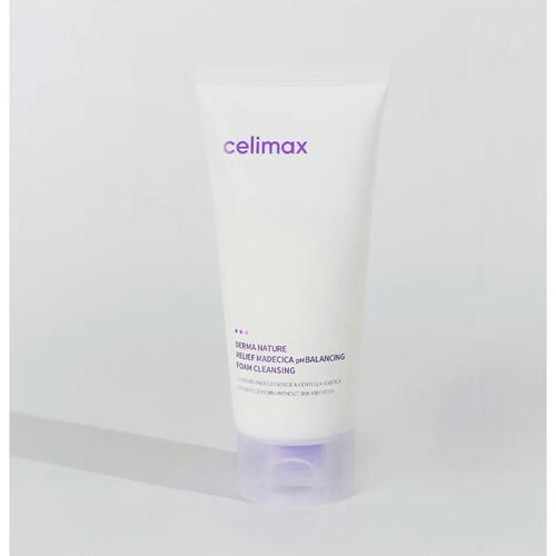 Celimax Пенка для умывания нежная успокаивающая- Relief madecica pH balancing foam cleansing, 150мл — изображение 2
