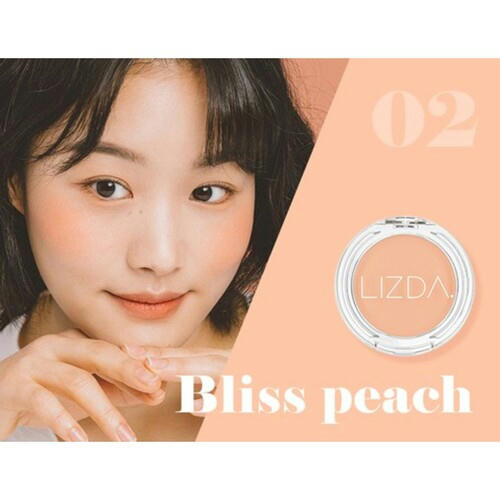 Lizda Румяна пастельные тон 02 блаженный персик - mellow mood fit cheek bliss peach, 4,5г — изображение 2
