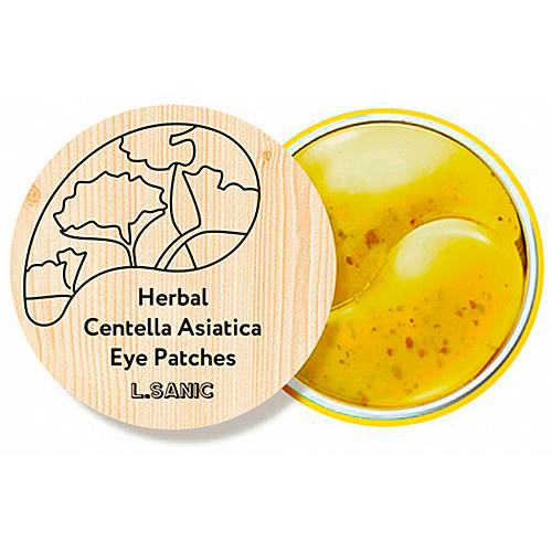 L'Sanic Патчи гидрогелевые с экстрактом центеллы - Centella asiatica hydrogel eye patches, 60шт