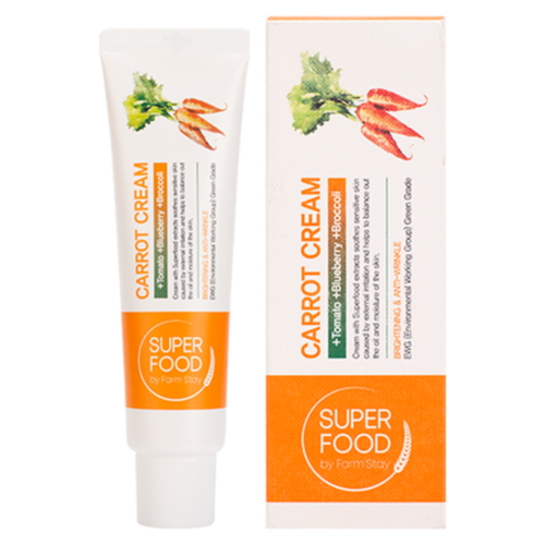 FarmStay Крем суперфуд с экстрактом моркови - Super food carrot cream, 60г