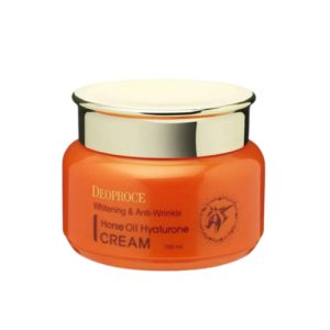 Deoproce Крем для лица с гиалуроновой кислотой и лошадиным жиром – Horse oil hyalurone cream, 100мл