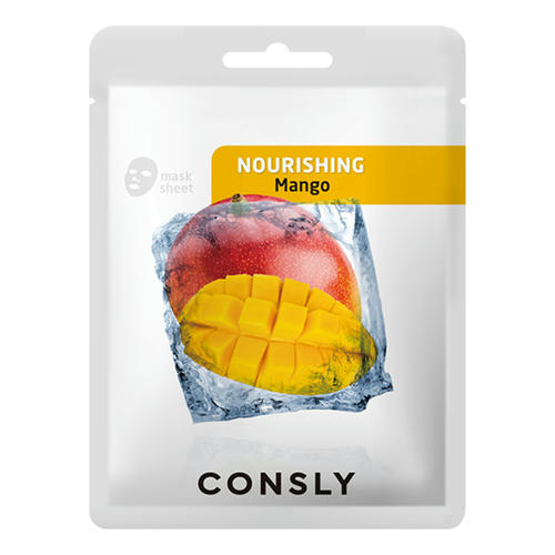 Consly Маска тканевая с экстрактом манго - Mango nourishing mask pack, 5шт*20мл — изображение 2