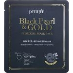 Petitfee Маска гидрогелевая жемчуг/золото - Black pearl&gold hydrogel mask pack, 32г