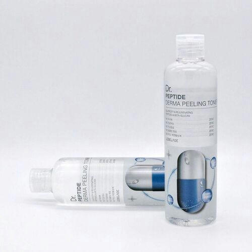 Lebelage Тонер антивозрастной отшелушивающий с пептидами - Dr. Peptide derma peeling toner, 310мл — изображение 4