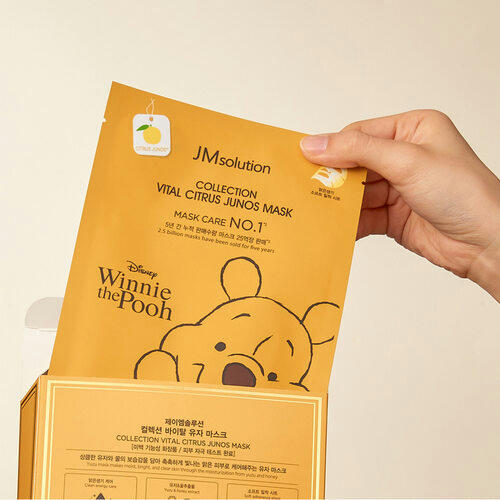 JMsolution Маска тканевая для лица с юдзу – Disney collection vital citrus junos mask, 30мл — изображение 2
