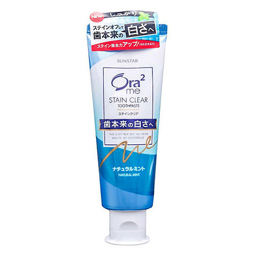 Sunstar Паста зубная для белизны зубов и удаления налета мята - Ora2 stain clear, 130г