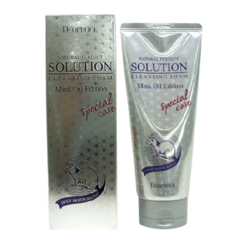 Deoproce Пенка для умывания с маслом норки 8в1 - Solution cleansing foam mink oil, 170г