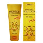 Deoproce Пенка для умывания с золотом и травами - Natural perfect solution cleansing foam gold, 170г