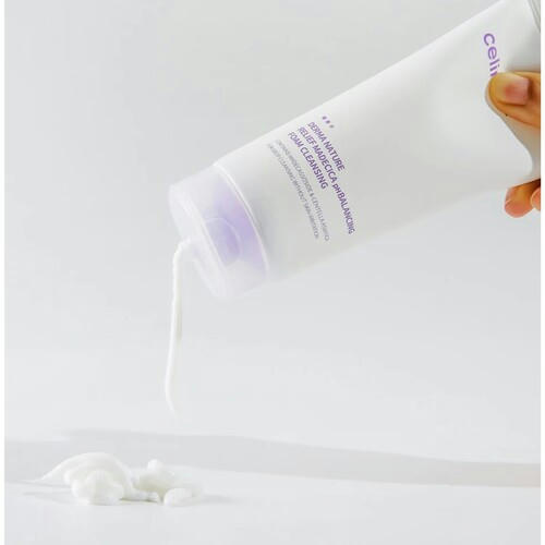 Celimax Пенка для умывания нежная успокаивающая- Relief madecica pH balancing foam cleansing, 150мл — изображение 3