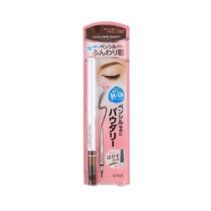 Sana Карандаш для бровей мягкий пудровый (светло-коричневый) - Ewborn powdery pencil brow ex #02,1шт