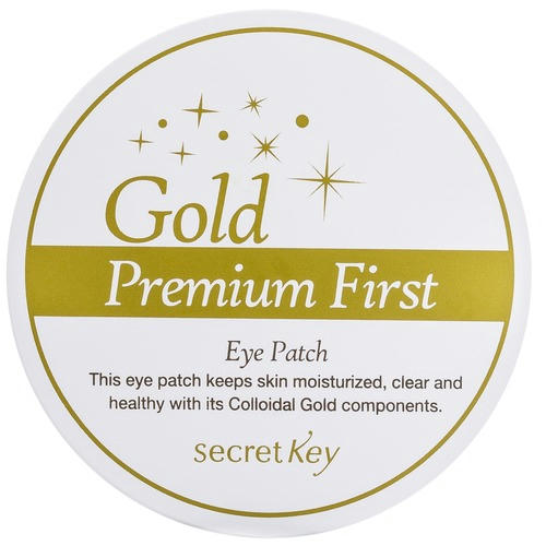 Secret Key Патчи для глаз с золотом - Gold premium first eye patch, 60шт