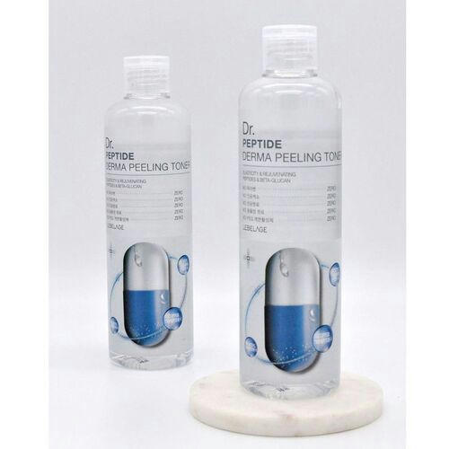 Lebelage Тонер антивозрастной отшелушивающий с пептидами - Dr. Peptide derma peeling toner, 310мл — изображение 5