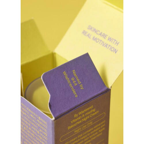 By Wishtrend Крем для лица ночной ретинол и бакучиол - Vitamin A-mazing bakuchiol night cream, 30г — изображение 3