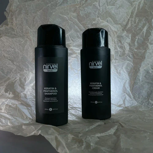 NIRVEL, Набор Nirvel Professional KERATIN & PANTHENOL CREAM - Кондиционер питательный для ломких и поврежденных волос, 250 мл + Nirvel KERATIN & PANTHENOL SHAMPOO - Шампунь питательный для сухих, ломких волос, 250 мл