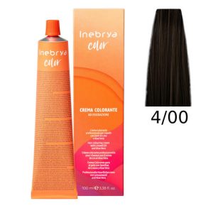 INEBRYA, Крем-краска для волос Color Professional 4/00, 100 мл