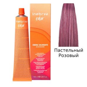INEBRYA, Крем-краска для волос Color Professional Pastel Pink, 100 мл