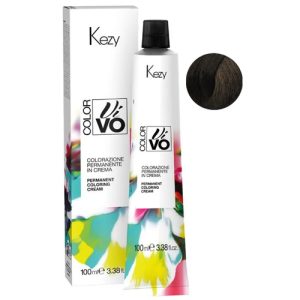 KEZY, Перманентная крем-краска для волос c коллагеном и Абиссинским маслом Colore Vivo 5.00, 100 мл