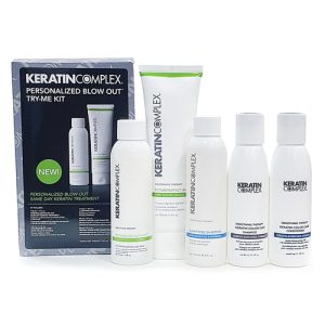 KERATIN COMPLEX, Набор-знакомство "Уход кератиновый разглаживающий", 118/118/118/89/89 мл