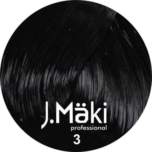 J.MAKI, Стойкий краситель для волос Hair Color 3/0, 60 мл