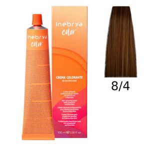 INEBRYA, Крем-краска для волос Color Professional 8/4, 100 мл