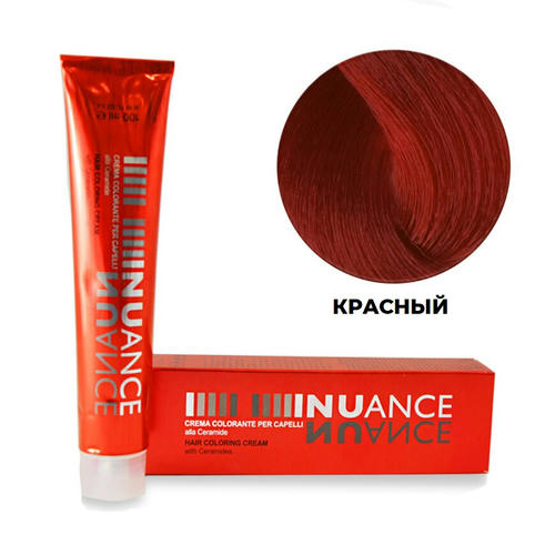 PUNTI DI VISTA, Крем-краска для волос с керамидами Nuance красный, 100 мл
