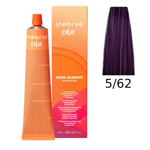 INEBRYA, Крем-краска для волос Color Professional 5/62, 100 мл
